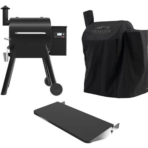 Traeger Pro 575 Wi Fi Controlled Wood Pellet Grill W Wifire Black W Front Shelf And Grill