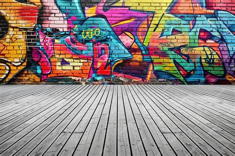 Premium Photo | Colorful mural graffiti wallpaper