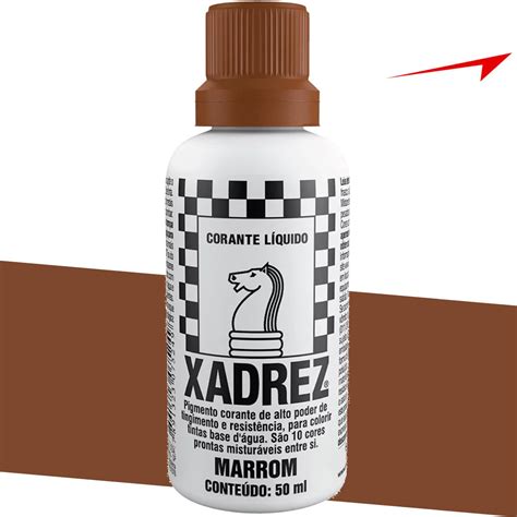 Corante Liquido Marrom Xadrez Bisnaga Ml Kit C Unid Mercado Livre