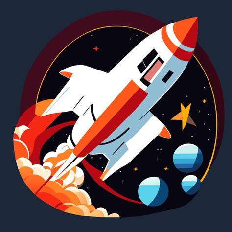 Space Shuttle Vektor Illustration Premium Vektor