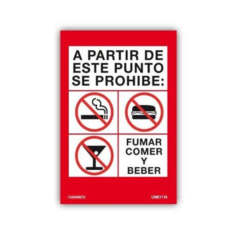 Se Al De Prohibici N Pictograma Fumar Comer Y Beber