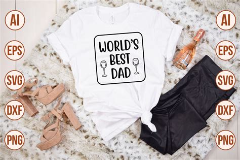 Worlds Best Dad Svg Cut File By Orpitaroy Thehungryjpeg