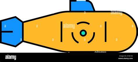 Nuclear Submarine Icon Color Illustration Stock Vector Image And Art Alamy