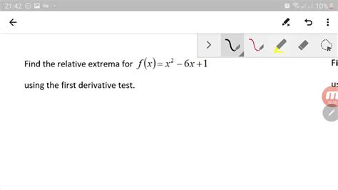 Applications Of Differentiation How To Find Relative Extrema Using 1st Derivative Test Youtube