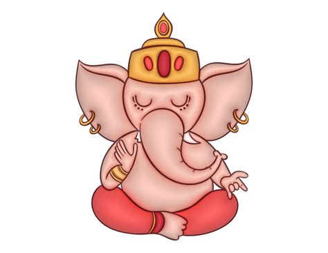 3d Hand Drawn Ganesh 33299259 Png