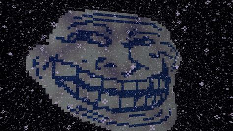 Troll face pixel art Minecraft Map