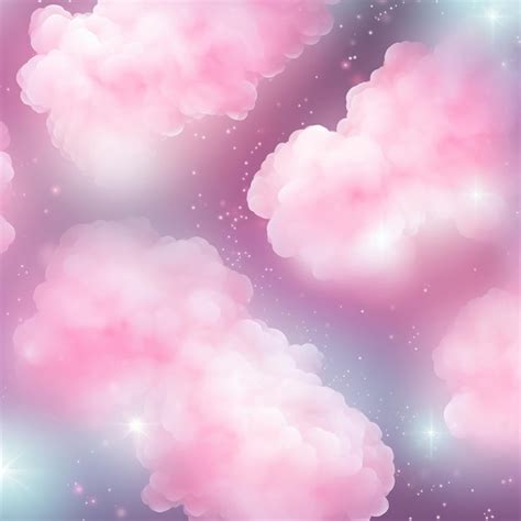 Premium AI Image | Abstract pink magic puffy clouds
