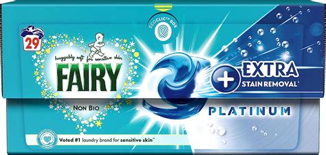 Fairy Non Bio Pods Washing Liquid Laundry Capsules Washes Platinum