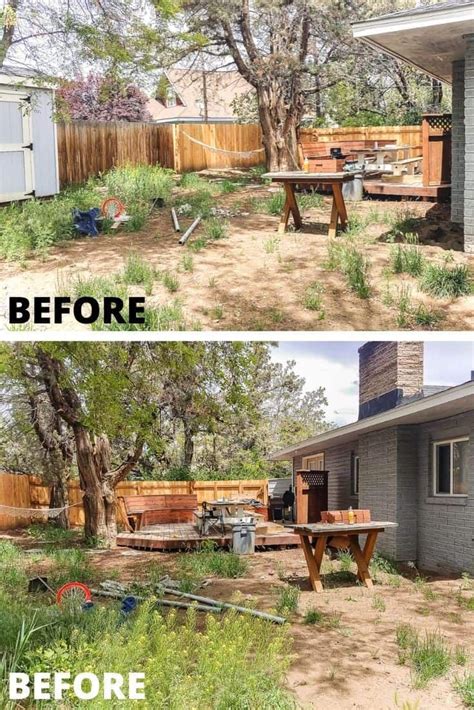 Our Backyard Makeover Before And After Pictures Making Manzanita