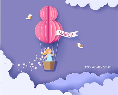 Seamless Pattern With Hot Air Balloon And Flowers Vector Image