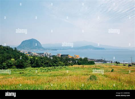 Sanbangsan Mountain And Beach Jeju Olle Trail In Jeju Island Korea