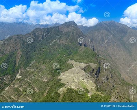 Aerial View Of Machu Picchu Peru Stock Photo Image Of Ancientcity