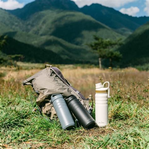 GrandTies | 24oz Insulated Bottle with Two Lids – Ivory White; Stainless Steel