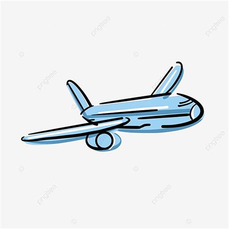 Cartoon Hand Drawn Aircraft Elements Aircraft Psd Aircraft Cartoon