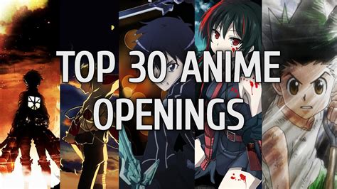 My Top 30 Best Anime Openings YouTube