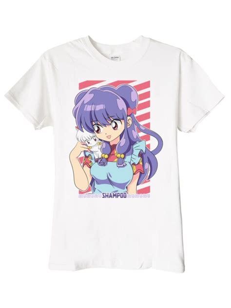 Ranma Shampoo Anime Polera Blanca Hombre Poleradicto Poleras