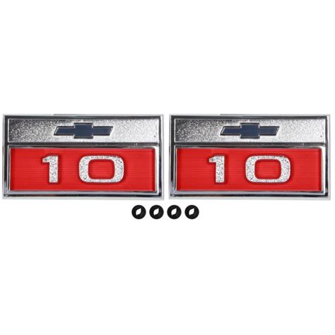 C10 Fender Emblems 10 Pair Chevrolet 1966