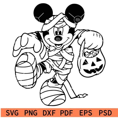 Halloween Mickey Mouse Mummy Svg Halloween Mickey Mummy Svg Halloween