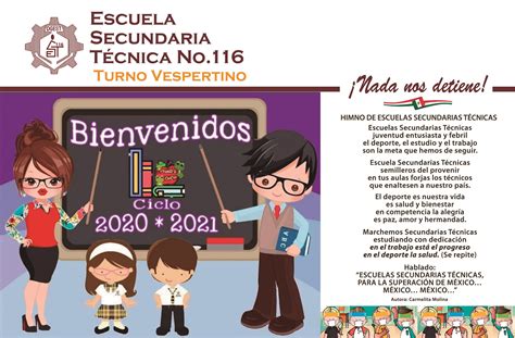 Secundaria Técnica 116 Turno Vespertino Inicio Ciclo Escolar 2020 2021