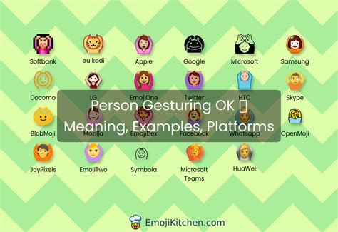 🙆 Person Gesturing Ok Emoji Meaning Info Stats Emojikitchen