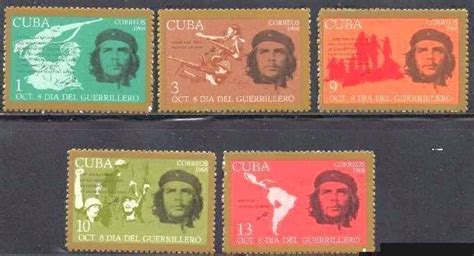 CUBA Sc 1347 1351 CHÉ Ernesto Che Guevara CPL set of 5 1968 MNH