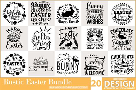 Rustic Easter Bundle By Jasim Thehungryjpeg