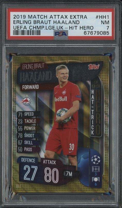 2019 Topps Match Attax UEFA Champions League Erling Haaland Rookie HH1