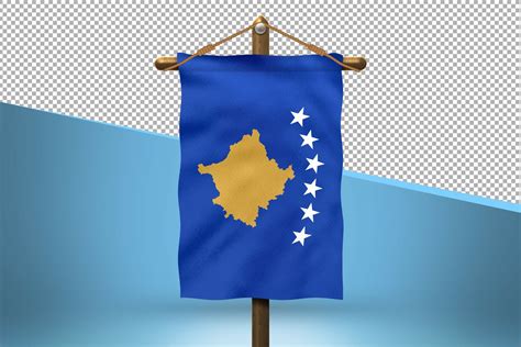 Kosovo Hang Flag Design Background 1856670 Illustrations Design