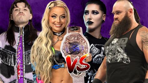 Team Dominik Mysterio Liv Morgan Vs Team Rhea Ripley Braun Strowman