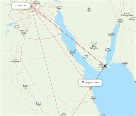 Flights From Cairo To Hurghada Cai To Hrg Flight Routes