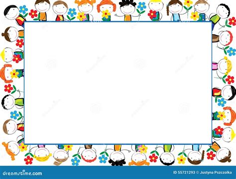 Kids Frame Stock Vector - Image: 55721293