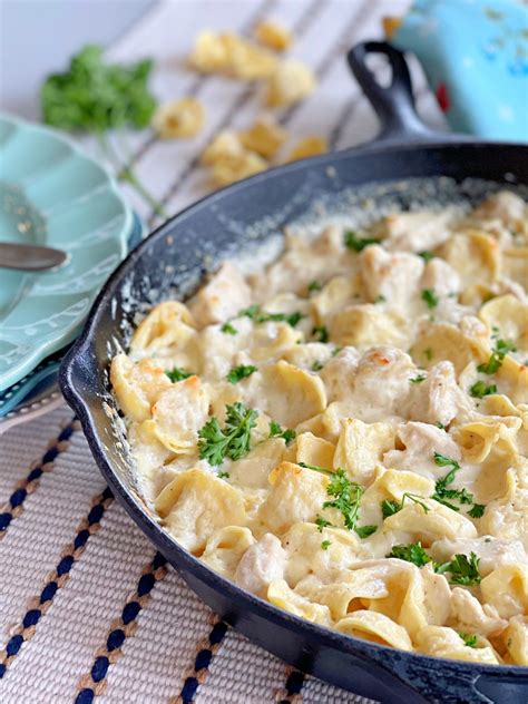 Skillet Chicken Tortellini Alfredo Lou Lou Girls