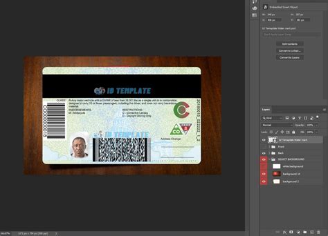 Colorado Driving License Psd Template Driving License Template