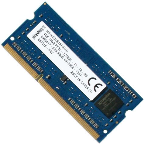 HP16D3LS1KFG/4G Kingston 4GB DDR3 PC3L-12800 1600MHz Laptop MacBook ...