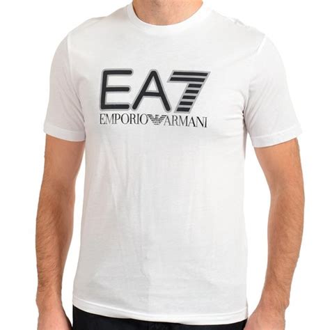 Emporio Armani Shirts Emporio Armani Ea7 Mens White Short Sleeve