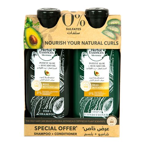 Herbal Essences Potent Aloe Avocado Oil Shampoo 400 Ml Conditioner 400 Ml Online At Best