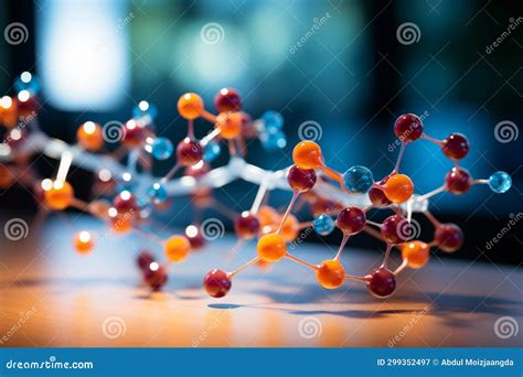 Science Molecular Structure Background With Atom Molecule Medical