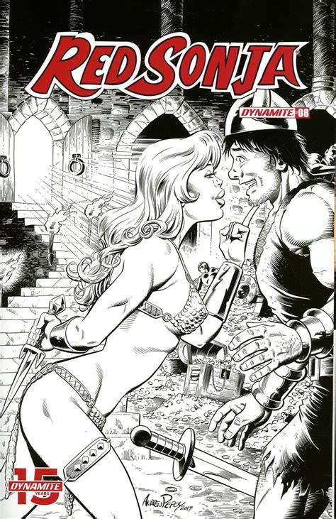 Red Sonja Vol 8 8 Cover O Incentive Andrew Pepoy Seduction Black