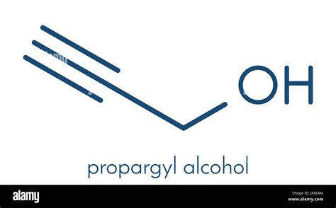 Propargyl alcohol molecule. Skeletal formula Stock Photo - Alamy