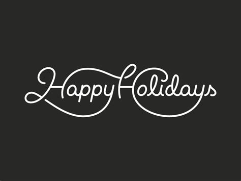 Happy Holidays | Holiday logo design, Holiday logo, Holiday lettering