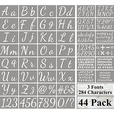 Amazon Mocoosy Pcs Letter Stencils For Painting On Wood