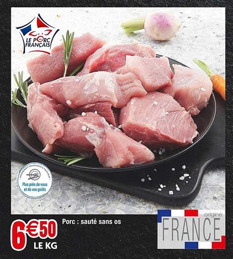 Promo Porc Sauté Sans Os chez Cora iCatalogue fr