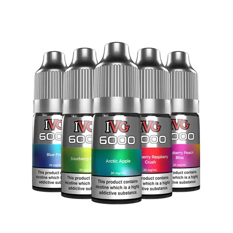 Ivg 6000 Nic Salts Pack Of 10 Vaportiser Ltd Vape Wholesale Supplier