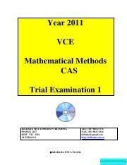 Methods Kilbaha Exam Pdf Year Vce Mathematical Methods