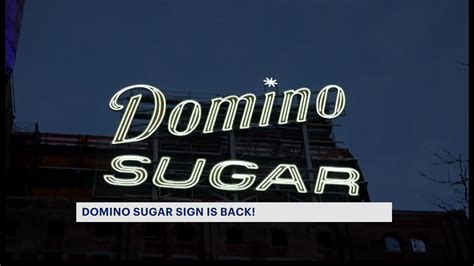 Domino Sugar sign returns to Brooklyn’s Domino Park