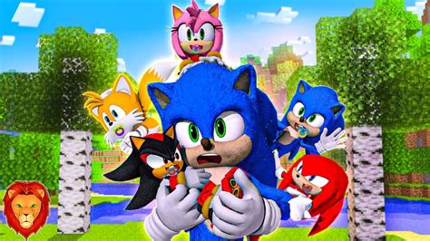 TODOS LOS BEBES SONIC LA PELICULA EN MINECRAFT SONIC LA PELICULA EN