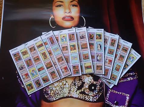 Loteria De Selena Quintanilla 52 Cards And 8 Boards Etsy