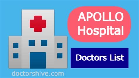 Apollo Hospital Doctors List Chennai - Doctors Hive