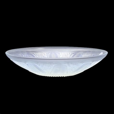 Bonhams Skinner Modern Art Deco Lalique Style Glass Bowl