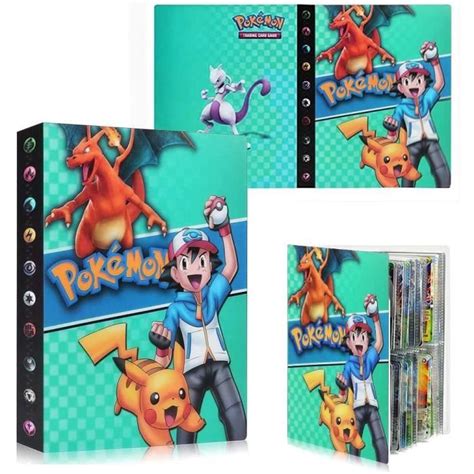 Classeur Pour Pokemon Porte Carte Pokémon Porte Cartes Pokemon Album